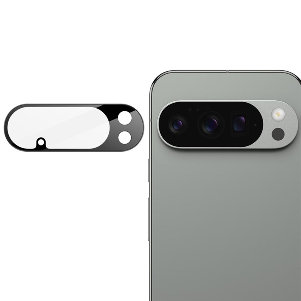 Techsuit Rückkamera-Schutzfolie für Google Pixel 10 Pro XL, gehärtetes Glas, schwarz
