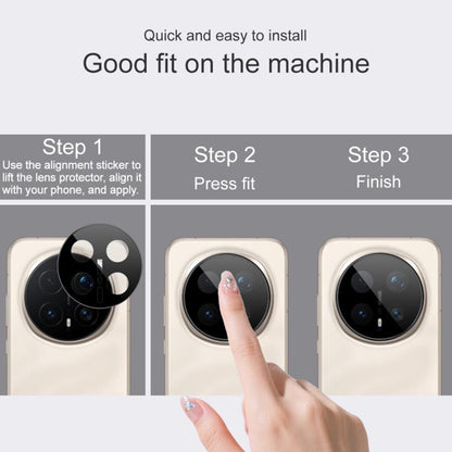 Film de protection pour caméra arrière Techsuit pour Honor Magic8 Pro, Verre Trempé, Noir
