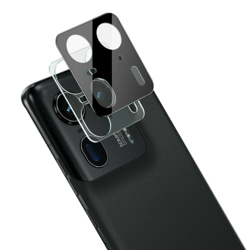 Techsuit Rückkamera-Schutzfolie für Motorola Edge 50 Ultra, gehärtetes Glas, schwarz