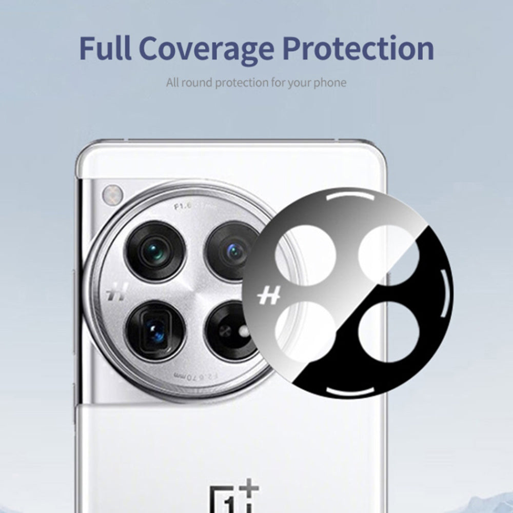 Film de protection pour caméra arrière Techsuit pour OnePlus 12, verre trempé, noir