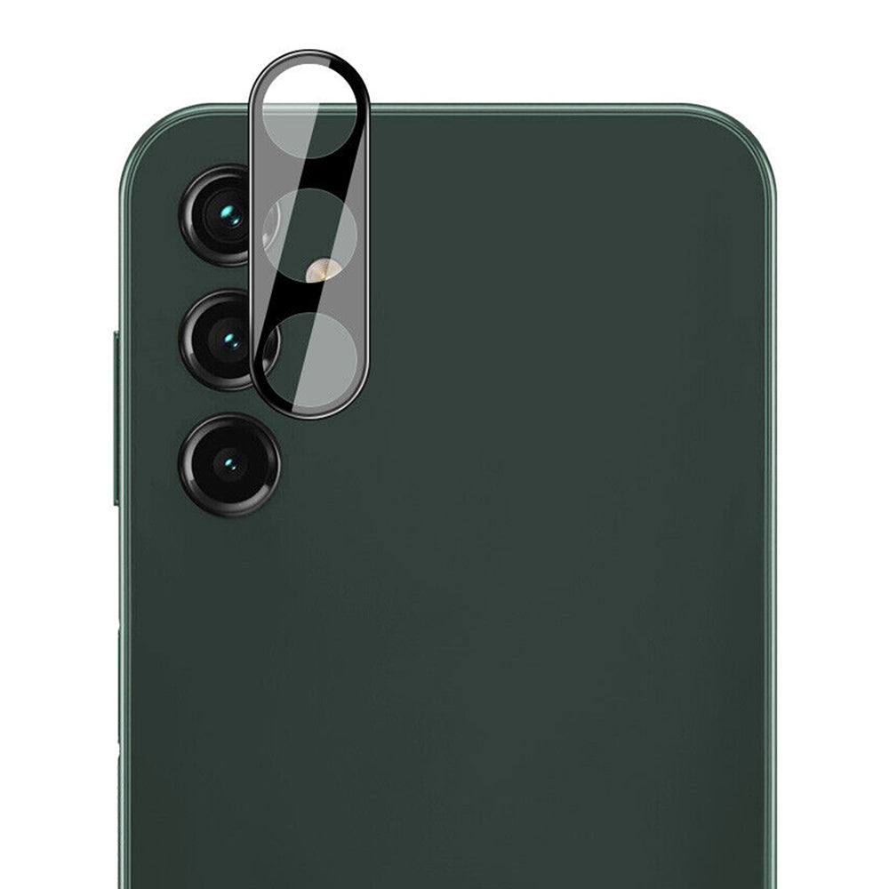 Techsuit Rückkamera-Schutzfolie für Samsung Galaxy A54 A546, gehärtetes Glas, schwarz