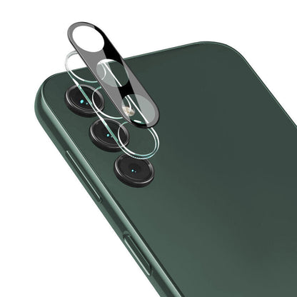 Techsuit Rückkamera-Schutzfolie für Samsung Galaxy A54 A546, gehärtetes Glas, schwarz