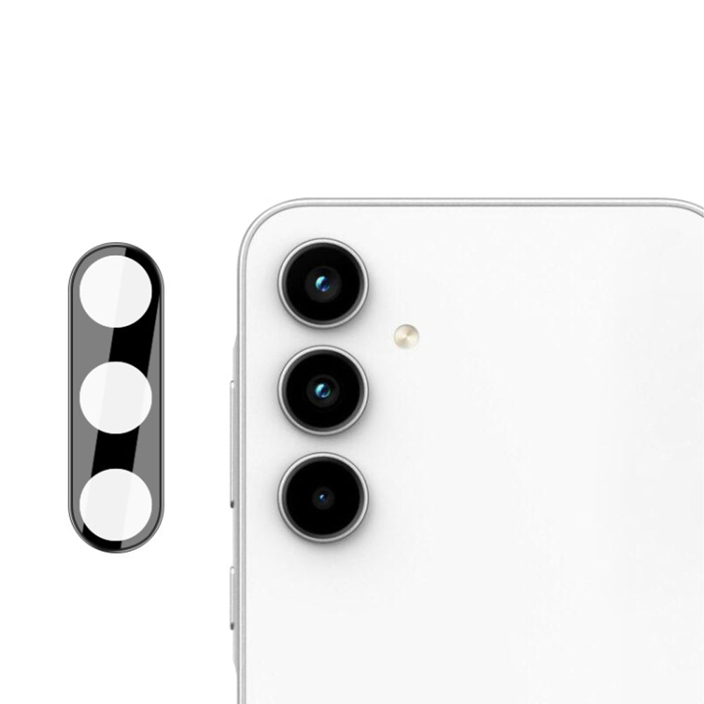 Film de protection pour caméra arrière Techsuit pour Samsung Galaxy A55 5G A556, Verre trempé, Noir