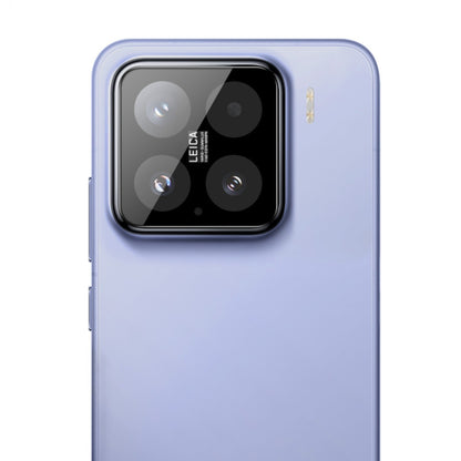 Techsuit Rückkamera-Schutzfolie für Xiaomi 15, gehärtetes Glas, schwarz
