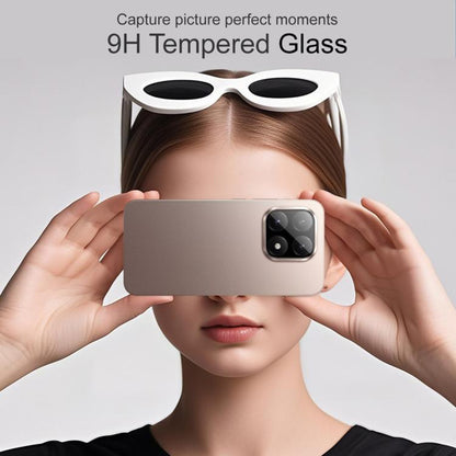 Techsuit Rear Camera Protective Film for Xiaomi 15T Pro, Tempered Glass, Black