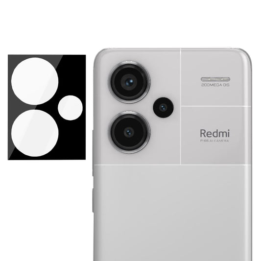 Film de protection pour caméra arrière Techsuit pour Xiaomi Redmi Note 13 Pro+, Verre trempé, Noir