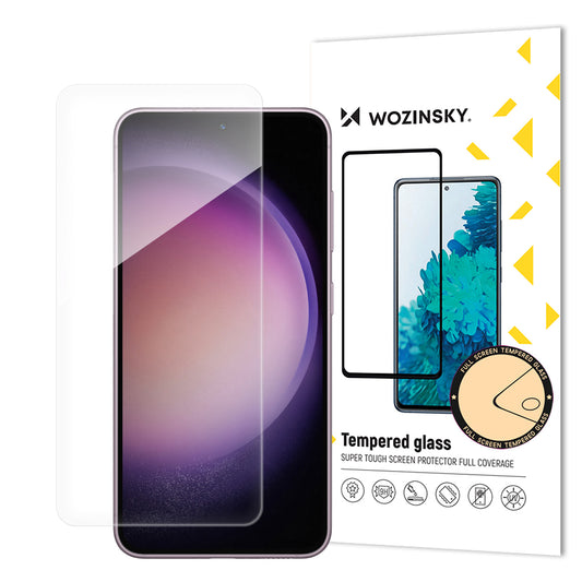 WZK Displayschutzfolie für Samsung Galaxy S24 S921, abgeschirmtes Glas, Vollverklebung, Transparent