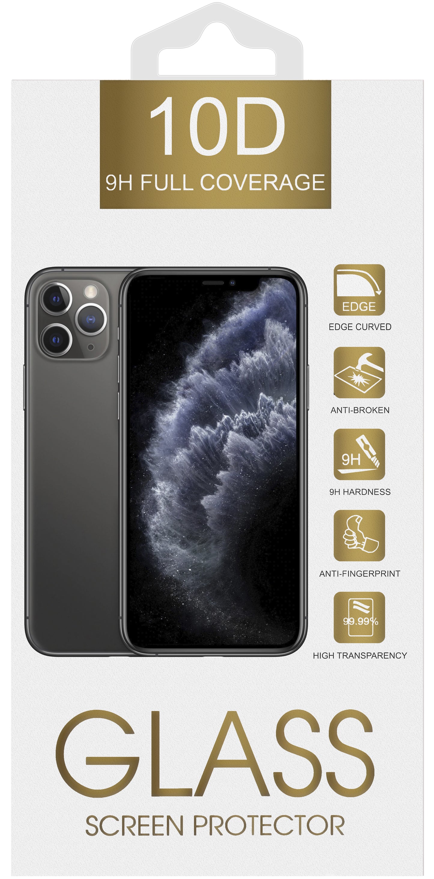 Film de protection d'écran OEM pour Samsung Galaxy A26 A266 / A16 5G A166 / A16 4G A165 / M16 M166, Verre trempé, Full Glue, 10D, Noir