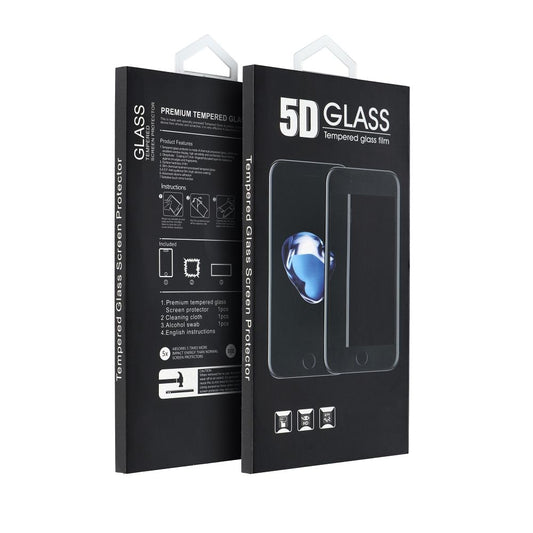 Film de protection Écran Matte OEM pour Apple iPhone 17, Verre Trempé, Full Glue, 5D, Noir