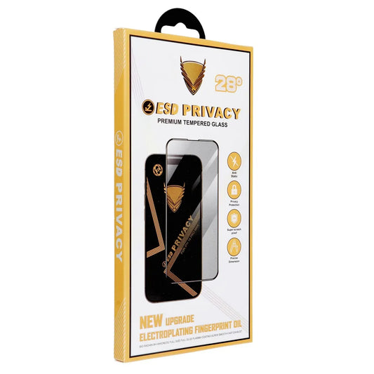 Privacy-Schutzfolie OG Premium für Samsung Galaxy A55 5G A556 / A35 5G A356, gehärtetes Glas, Full Glue, 6D