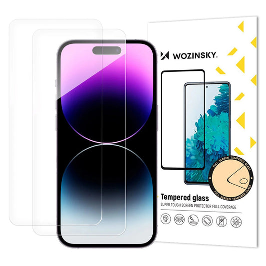 Film de protection d'écran WZK pour Apple iPhone 17 Air, Verre Trempé, Full Glue, Lot de 2 pièces