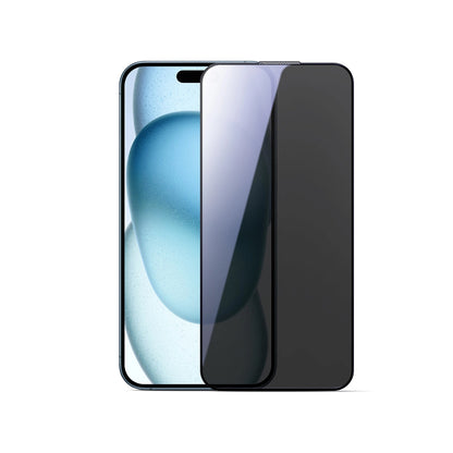 Film de protection d'écran Privacy Joyroom JR-MLG0280 pour Apple iPhone 16 / 15, Verre Trempé, Full Glue, 2.5D