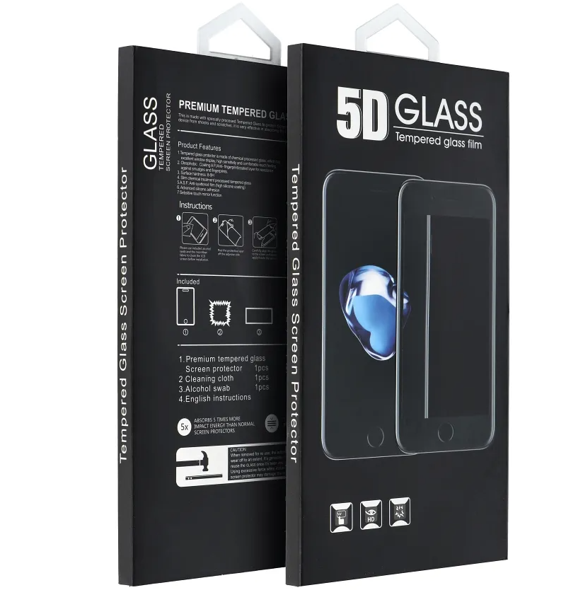 Matte OEM Screen Protector for Apple iPhone 16 Pro Max, Tempered Glass, Full Glue, 5D, Black