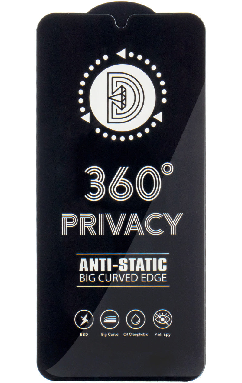 Film de protection d'écran Privacy OEM 360 pour Samsung Galaxy A37 5G, Verre trempé, Full Glue