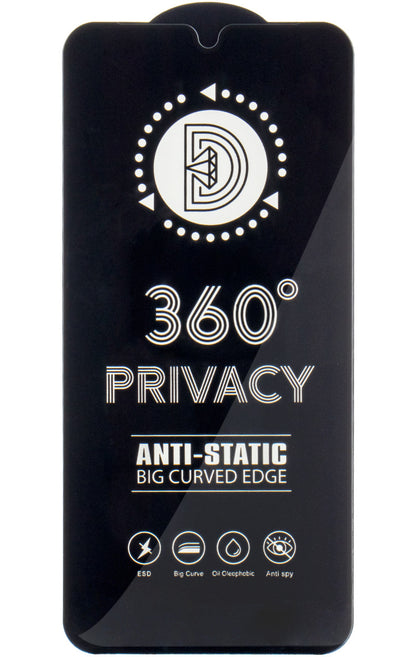 Film de protection d'écran Privacy OEM 360 pour Samsung Galaxy A37 5G, Verre trempé, Full Glue
