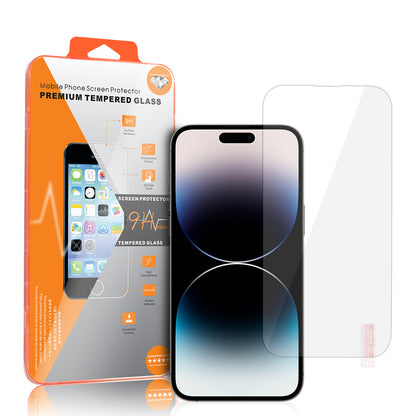 OEM Orange Displayschutzfolie für Apple iPhone 18 Pro / 17 Pro / 17 / 16 Pro, gehärtetes Glas, Full Glue