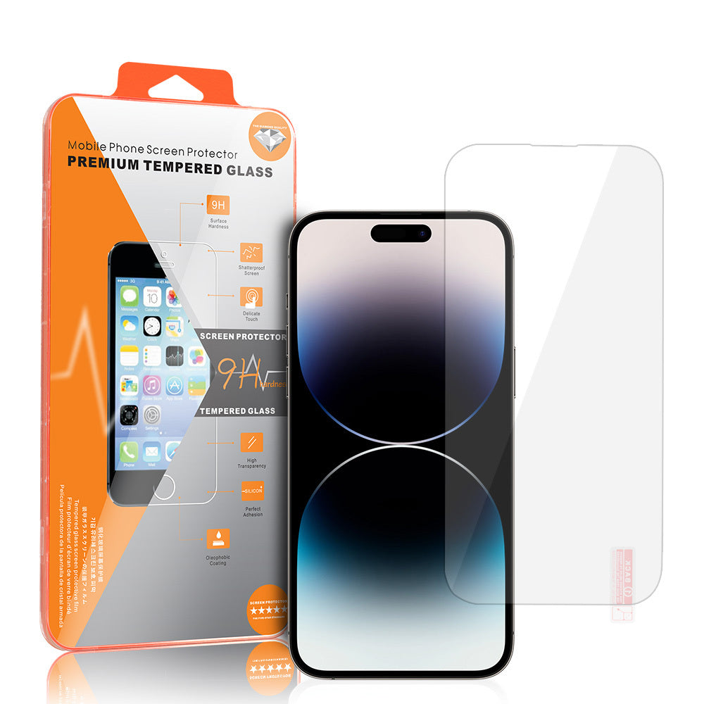 OEM Orange Displayschutzfolie für Apple iPhone 18 Pro Max / 17 Pro Max / 16 Pro Max, gehärtetes Glas, Full Glue