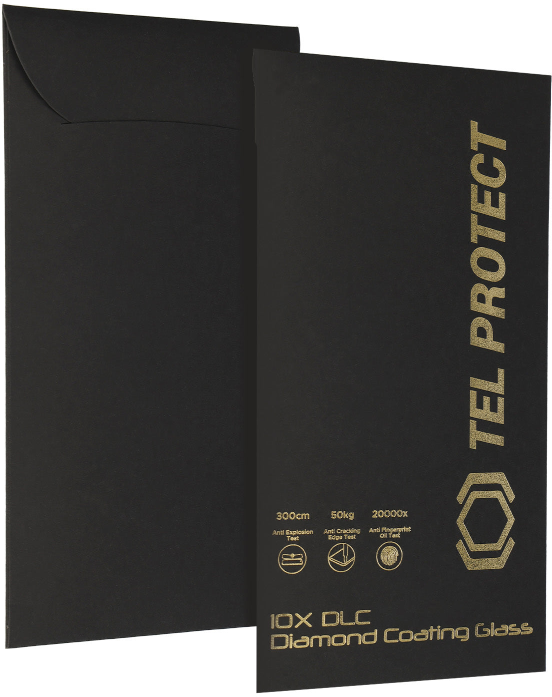 Protection d’écran Tel Protect 10X HD DLC Diamond Coating pour Apple iPhone 18 Pro Max / 17 Pro Max, verre trempé, adhésif intégral, noir