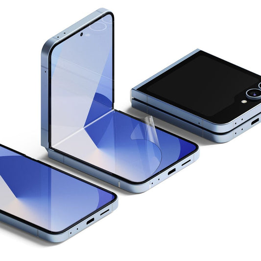 Film de protection Écran Intérieur Ringke Dual Easy pour Samsung Galaxy Z Flip6 F741, Plastique, Lot de 2 pièces