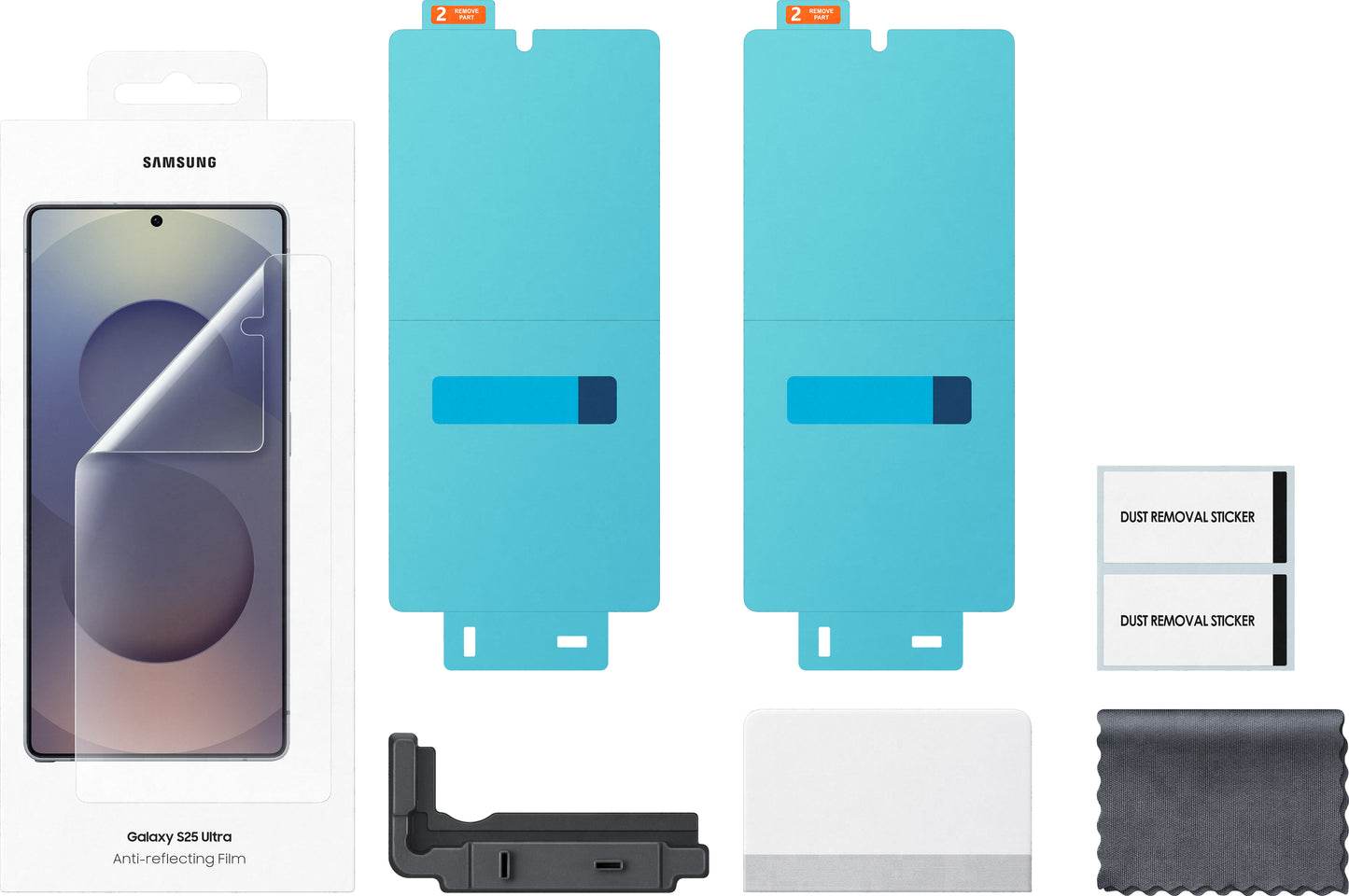 Schutzfolie Anti-Reflex für Samsung Galaxy S25 Ultra S938, Kunststoff, Set 2 Stück EF-US938CTEGWW