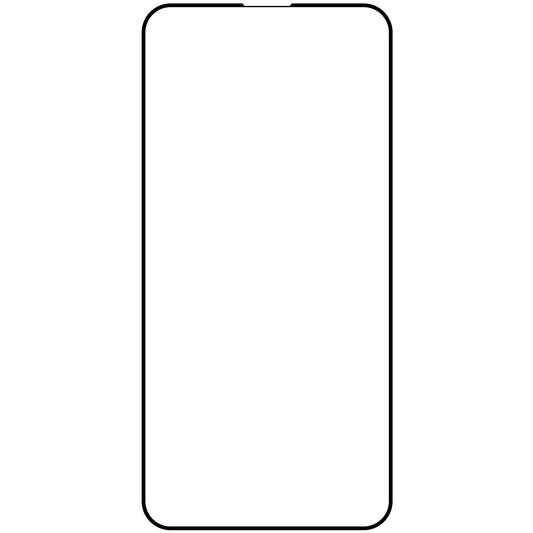 Film de protection d'écran OEM pour Apple iPhone 15 Pro, Verre trempé, Collage intégral, Lot de 10 pièces, 9D, Noir
