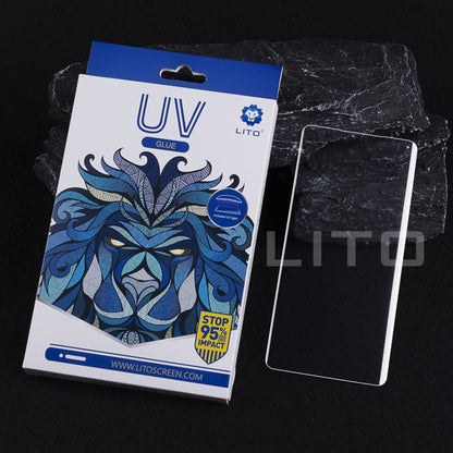 Film de protection d'écran Lito pour Samsung Galaxy Note 10+ 5G N976 / Note 10+ N975, Verre trempé, Colle UV, 3D
