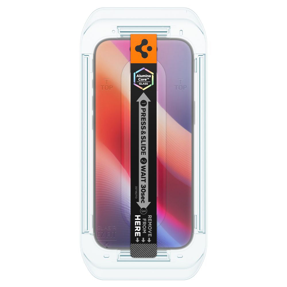 Film de protection écran Privacy Spigen GlastR EZ FIT pour Apple iPhone 17 Air, Verre Trempé, Full Glue, Lot de 2 pièces