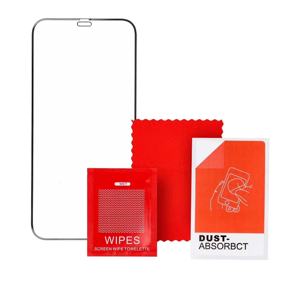 Film de protection d'écran Veason PRO pour Apple iPhone 16 / 15, Verre trempé, Collage complet, 6D, Noir