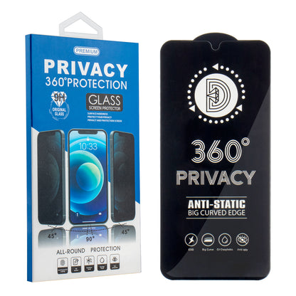 Film de protection d'écran Privacy OEM 360 pour Samsung Galaxy A37 5G, Verre trempé, Full Glue