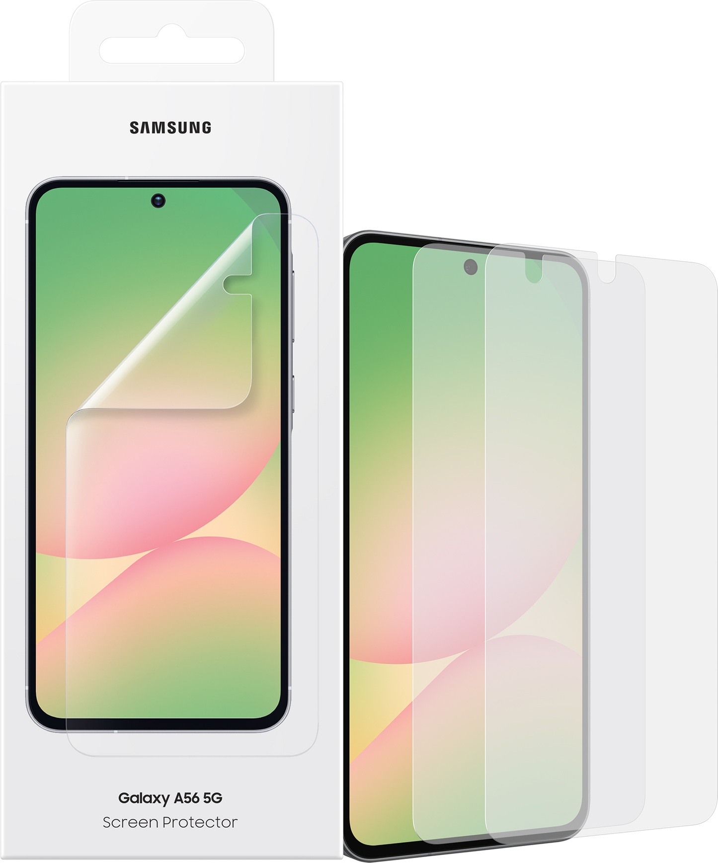 Displayschutzfolie für Samsung Galaxy A56 A566, Kunststoff, 2er-Set EF-UA566CTEGWW