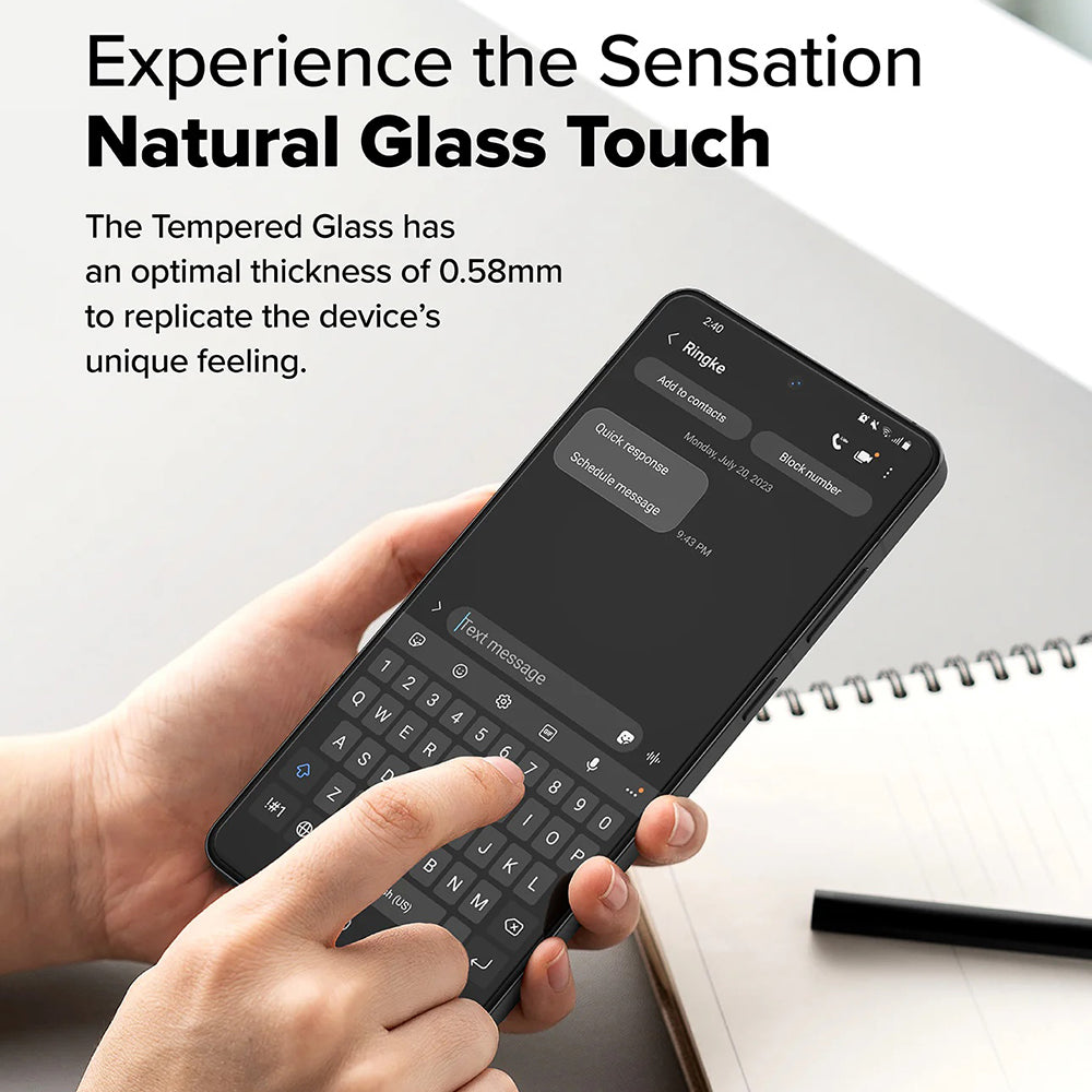 Film de protection d'écran Ringke pour OnePlus 13R, Verre Trempé, Full Glue, Lot de 2 pièces