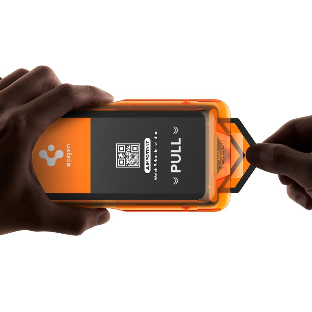 Schutzfolie Spigen GlastR Align Master Slim für Apple iPhone 17 Pro Max, Gehärtetes Glas, Vollkleber, Set 3 Stück AGL10099