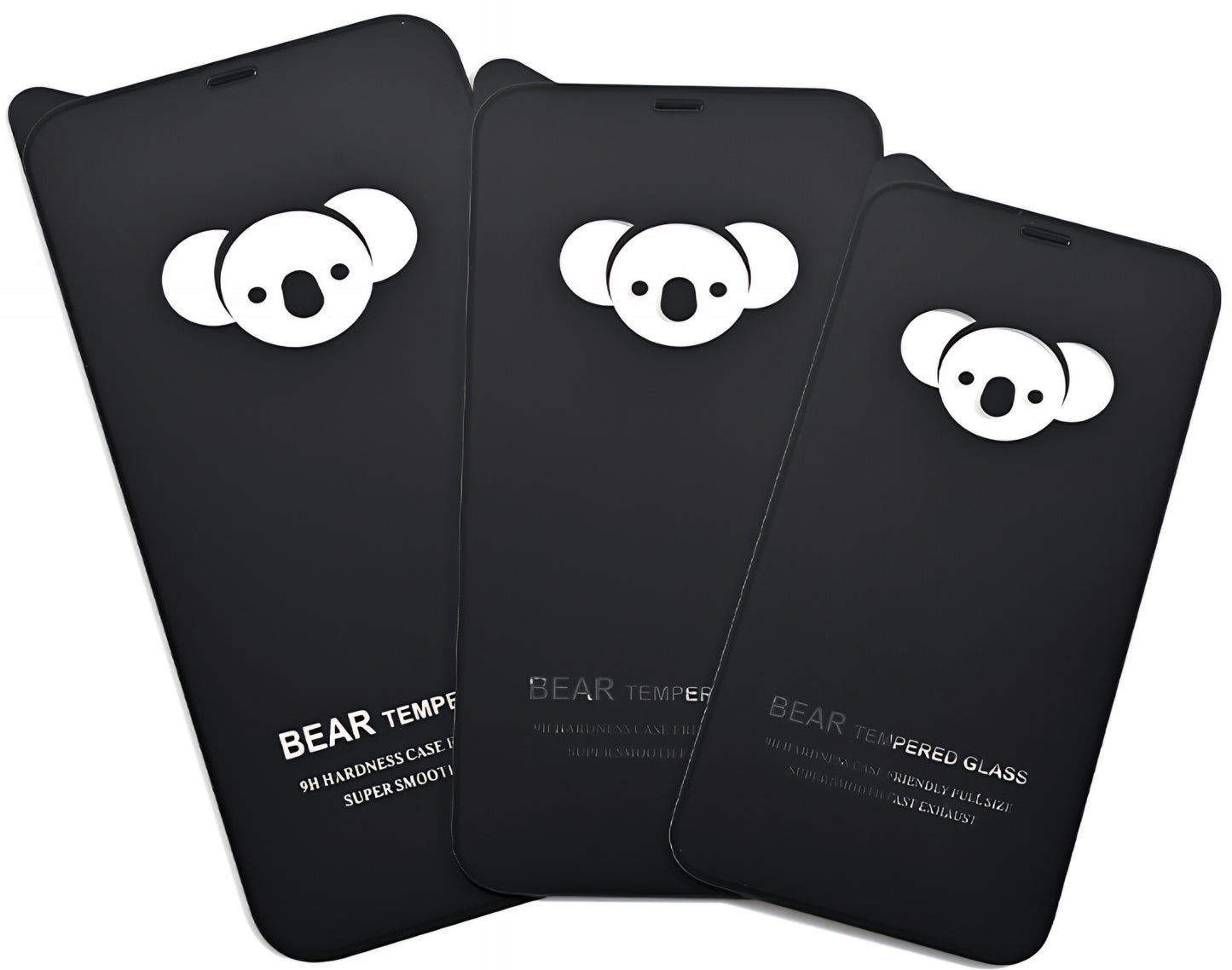 Bear HD Displayschutzfolie für Apple iPhone 17 Air, gehärtetes Glas, Full Glue, Schwarz