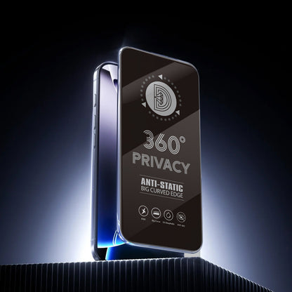 Film de protection d'écran Privacy OEM 360 pour Samsung Galaxy A37 5G, Verre trempé, Full Glue