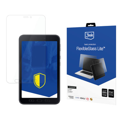 Film de protection d'écran 3MK FlexibleGlass Lite pour Samsung Galaxy Tab Active5, Verre Flexible, Collage Complet