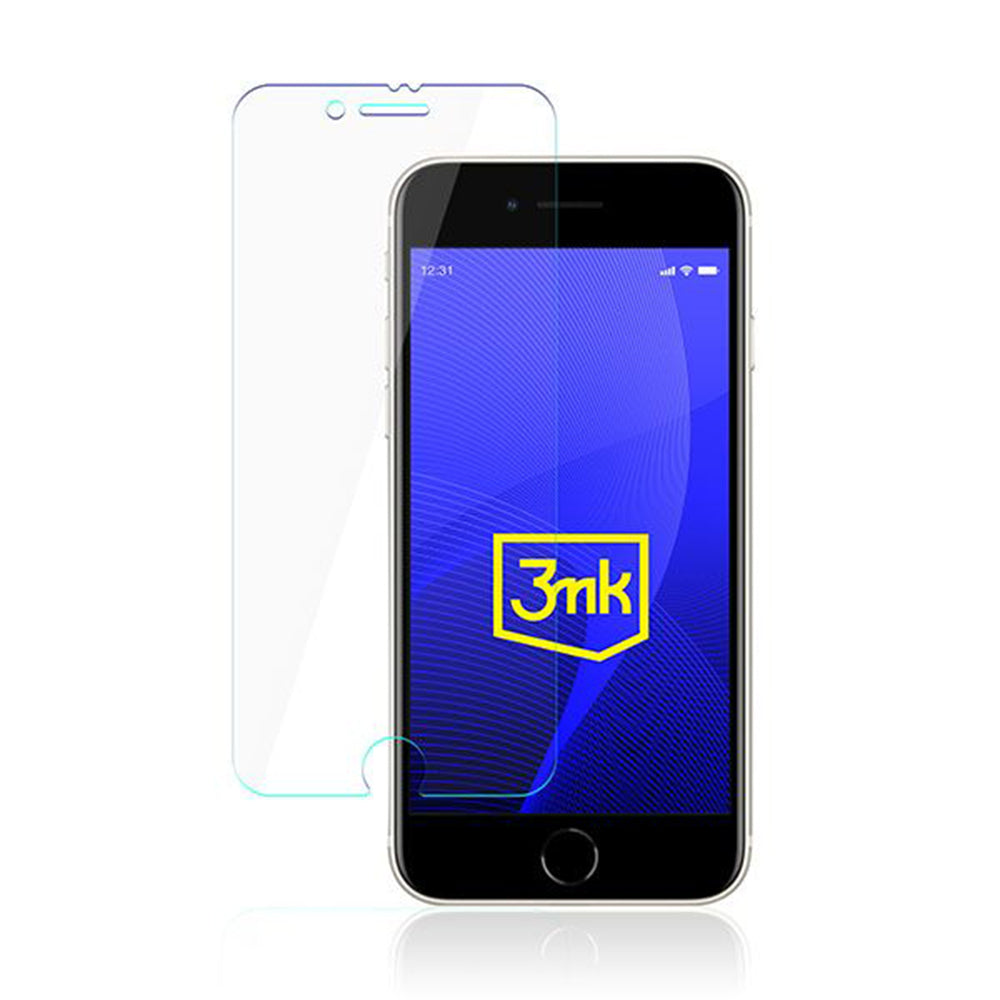 Film de protection d'écran 3MK FlexibleGlass pour Apple iPhone SE (2022) / SE (2020) / 8 / 7, Verre Flexible, Collage Complet