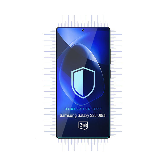 Film de protection d'écran 3MK FlexibleGlass pour Samsung Galaxy S25 Ultra S938, Verre Flexible, Collage Complet