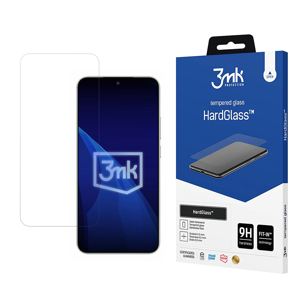 Schutzfolie 3MK HardGlass für Honor Magic8 Lite, gehärtetes Glas, Vollkleber