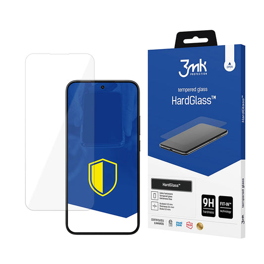 Film de protection d'écran 3MK HardGlass pour Xiaomi 15T, Verre Trempé, Full Glue