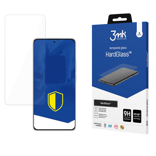 Film de protection d'écran 3MK HardGlass pour Xiaomi Redmi Note 14 5G / Note 14 4G (Régional), Verre Sécurisé, Collage Complet