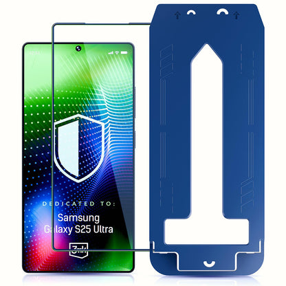 3MK Hardy Ultra Screen Protector for Samsung Galaxy S25 Ultra S938, Tempered Glass, Full Glue, Black