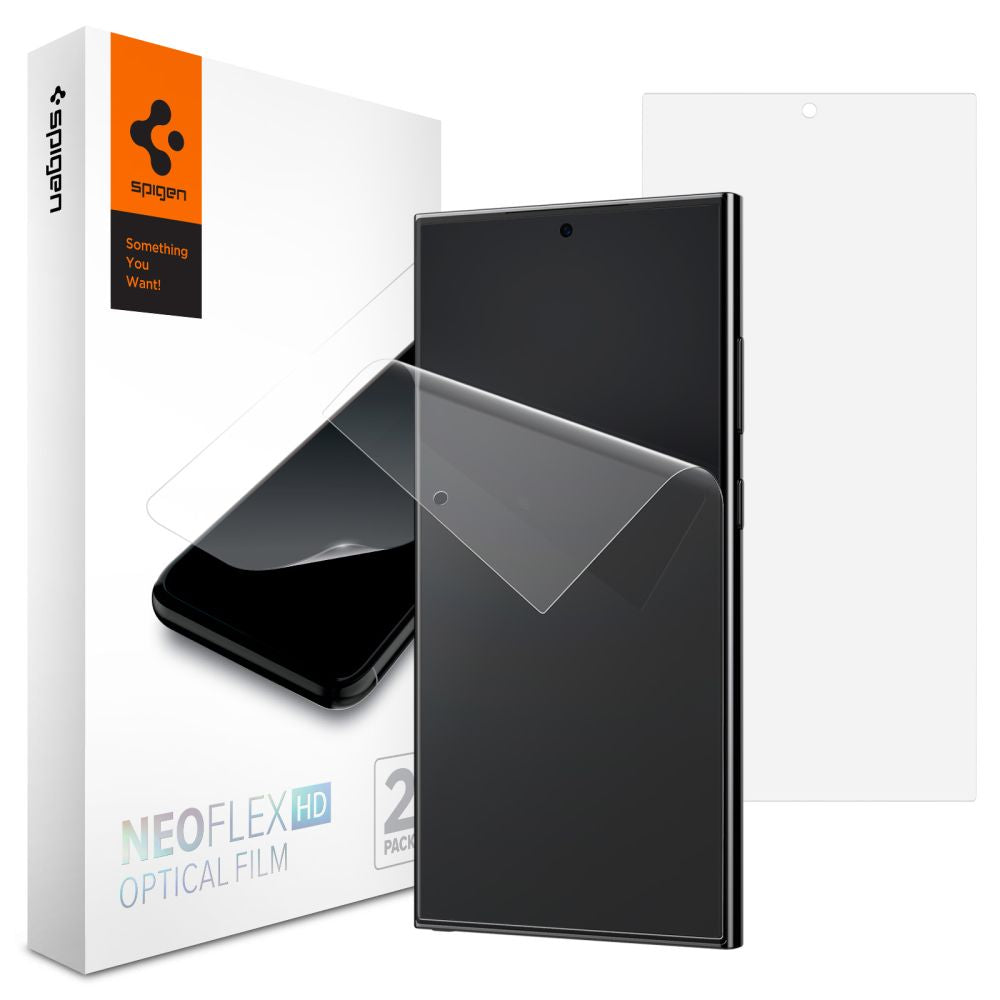 Spigen Neo Flex Screen Protector for Samsung Galaxy S24 Ultra S928, Plastic, Set of 2 Pieces