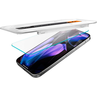 Film de protection écran Spigen GlastR EZ FIT pour Google Pixel 9 Pro XL, Verre Trempé, Full Glue, Lot de 2 pièces