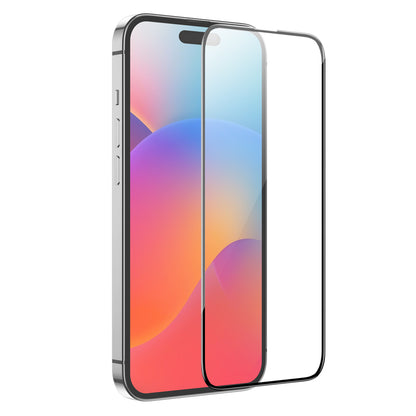 Schutzfolie HOCO G16 für Apple iPhone 15 Pro Max, Gehärtetes Glas, Vollverklebung, 5D, Schwarz.