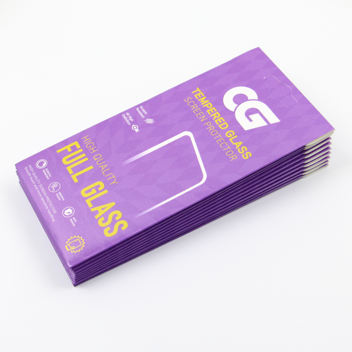 Film de protection d'écran OG Premium pour Samsung Galaxy A57 5G, Verre trempé, Full Glue, Lot de 10 pièces