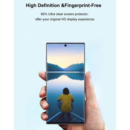 Film de protection d'écran Lito pour Samsung Galaxy Note 10+ 5G N976 / Note 10+ N975, Verre trempé, Colle UV, 3D