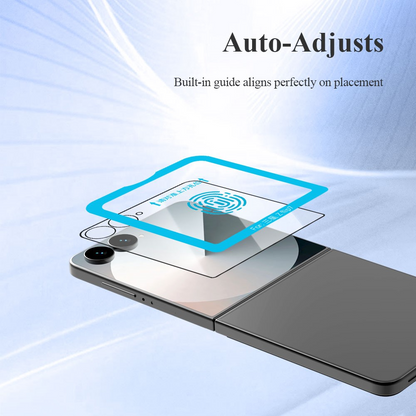 Lereach Außendisplay-Schutzfolie für Samsung Galaxy Z Flip8 F776 / Galaxy Z Flip7 F766, gehärtetes Glas, Vollkleber, 2er-Set, Schwarz