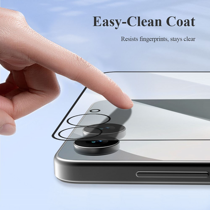 Lereach Außendisplay-Schutzfolie für Samsung Galaxy Z Flip8 F776 / Galaxy Z Flip7 F766, gehärtetes Glas, Vollkleber, 2er-Set, Schwarz