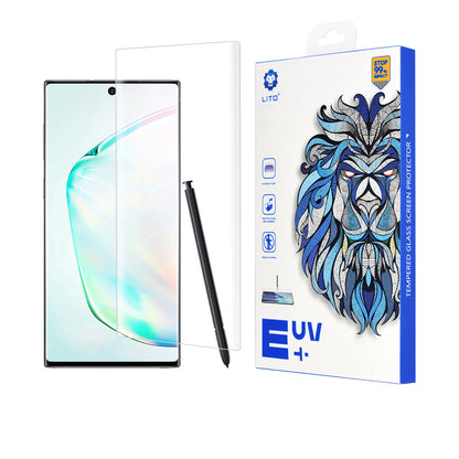 Film de protection d'écran Lito pour Samsung Galaxy Note 10+ 5G N976 / Note 10+ N975, Verre trempé, Colle UV, 3D