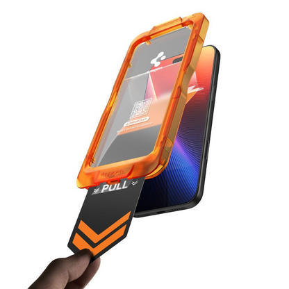 Schutzfolie Spigen GlastR Align Master Slim für Apple iPhone 17 Pro Max, Gehärtetes Glas, Vollkleber, Set 3 Stück AGL10099
